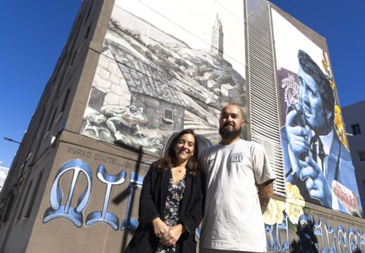 O Ventorrillo estrea un novo mural en lembranza de Pucho Boedo