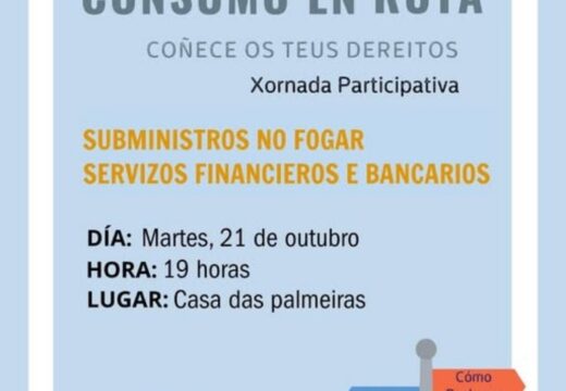 Neda acolle o martes unha charla sobre dereitos do consumidor en relación aos bancos e subministros do fogar
