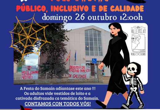 O Concello de Oleiros apoia a nova “marcha fúnebre” polo ensino público, inclusivo e de calidade convocada pola ANPA do CEIP Valle Inclán de Perillo