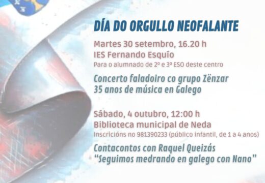 Neda celebra esta semana o Día de orgullo neofalante