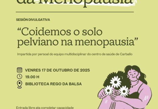 O Concello de Carballo conmemora o Día Mundial da Menopausia cunha charla coloquio para mulleres