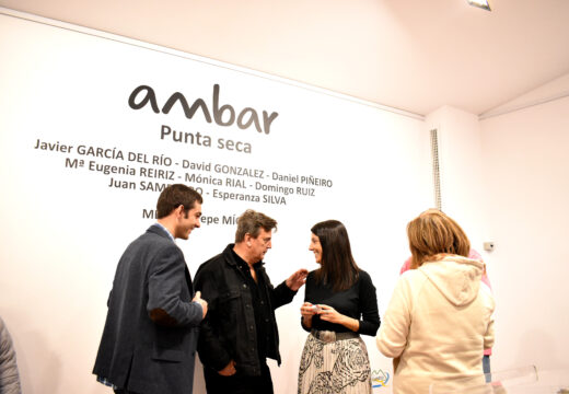 Hoxe inaugurouse a exposición ‘ACOTÍO’ de punta seca, froito do traballo da área de arte de Ambar