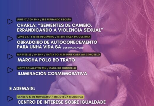 A Marcha polo bo trato, un taller de autocoñecemento para o cambio e teatro, entre as propostas para o 25N