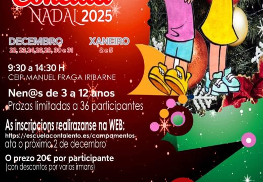 Cariño aposta pola conciliación este Nadal cun campamento educativo para máis dunha trintena de nenos