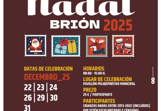 O Concello de Brión abre as inscricións no Concilia Nadal 2025 ata o 26 de novembro