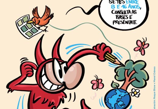 O IV concurso de Banda Deseñada de humor Demo Pequeno convida á mocidade galega a facer unha historia curta sobre o cambio climático