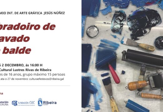 O Centro Cultural Lustres Rivas acolle un obradoiro de gravado no 2 de decembro