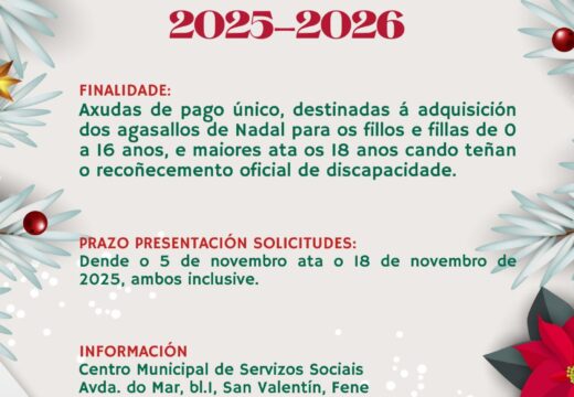 Convidamos ás familias do Concello de Fene a que participen un novo ano no