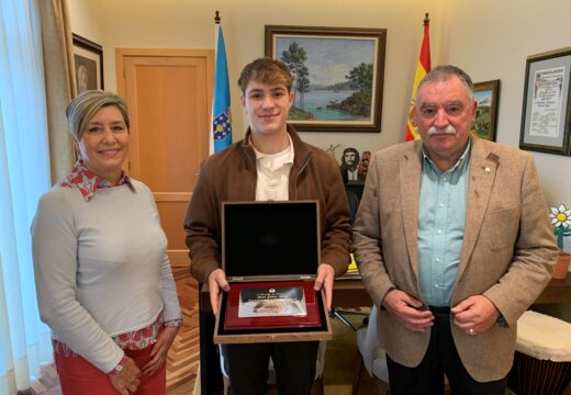 Recepción oficial na Casa do Concello a Lucas Yáñez, campión de Europa de patinaxe artística