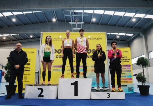 Antón Gómez López e Alba Raso Mora, vencedores na carreira popular de Novo Mesoiro, que despediu hoxe a tempada do circuíto Coruña Corre