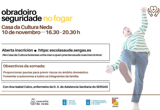 Última oportunidade para anotarse no obradoiro de saúde sobre seguridade e prevención de riscos no fogar