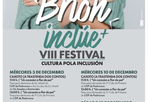 Brión Inclúe celebrará a súa oitava edición entre os días 3 e 13 de decembro