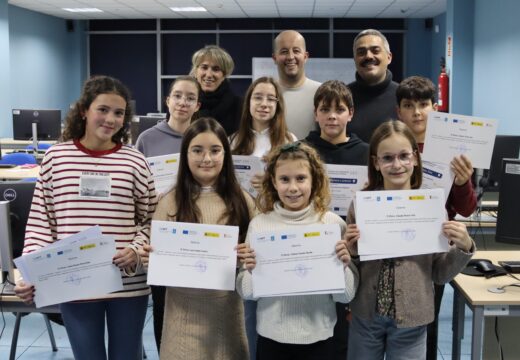 A entrega de diplomas puxo fin ao último campamento dixital organizado pola Concellaría de Innovación en colaboración coa Fundación Esplai