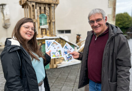 O Concello de San Sadurniño convídanos a felicitar o Nadal cunha colección de postais deseñada por Blanca Escrigas