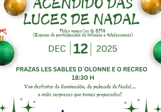O acendido da iluminación do Nadal aprázase ao venres 12 de decembro