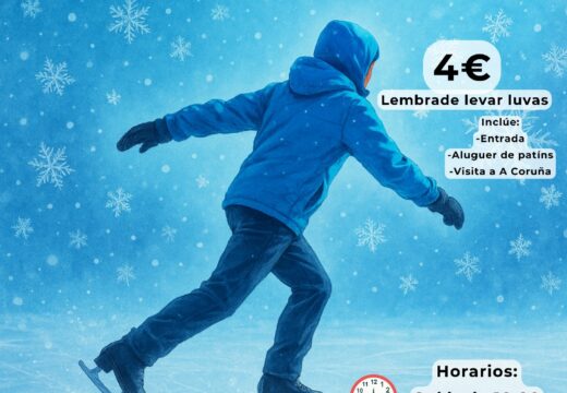 O programa Xuventude en Camiño organiza unha xornada de patinaxe e visita do Nadal á Coruña