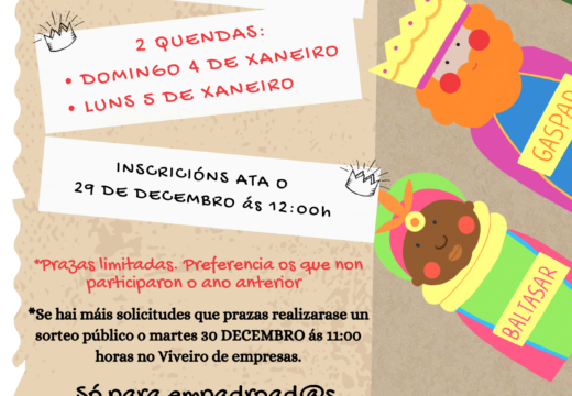 A Cabalgata dos Reis Magos volverá percorrer as trece parroquias os días 4 e 5 de xaneiro