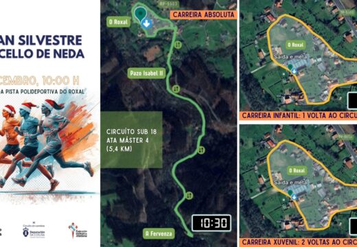 Neda despedirá este mércores o 2025 coa súa San Silvestre máis concorrida