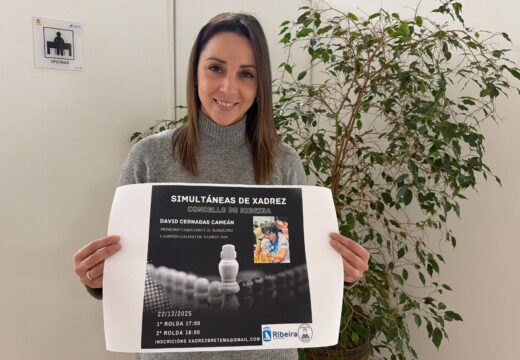 O Concello de Ribeira celebra un torneo de simultáneas de xadrez no 22 de decembro