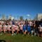 Belén do Campo asiste ao encontro de liga de rugby feminino entre Realta Crat Coruña e o CR Majadahonda