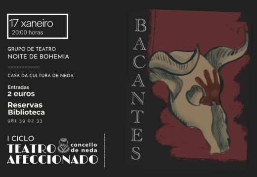A compañía Noite Bohemia, dúas veces gañadora do Concurso Nacional de Teatro Grecolatino, pon en escena en Neda “Bacantes”
