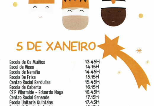 Muxía recibirá aos Reis Magos cun percorrido polas parroquias e actividades para a cativada