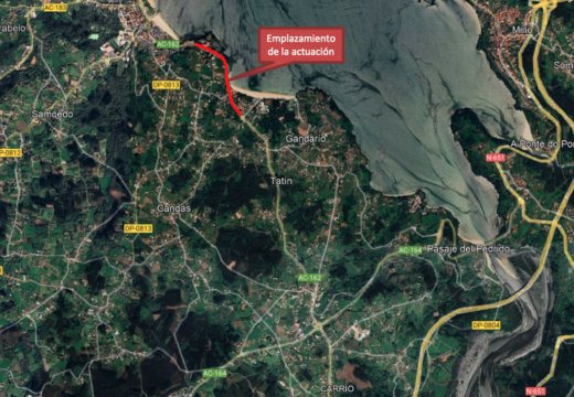 O Concello destina medio millón de euros á renovación de beirarrúas e servizos na AC-162, desde A Lagoa ata Sada