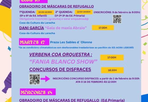 O concurso de disfraces de Entroido repartirá ata 5.000 euros en premios