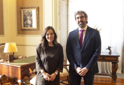 Inés Rey recibe o novo director da AESIA, Alberto Gago