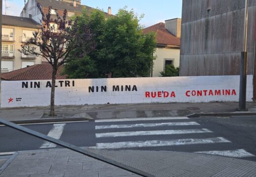 O PP de Arzúa denuncia unha nova pintada política con selo de Galiza Nova no mesmo muro onde onte se eliminou outra ilegal