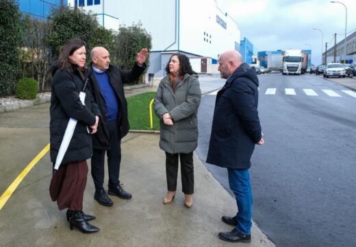 O Concello supervisa as obras de mellora no polígono industrial da Tomada