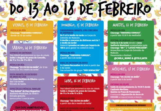 King África poñerá música a un Entroido cheo de actividades pensadas para nenos e maiores de Ribeira