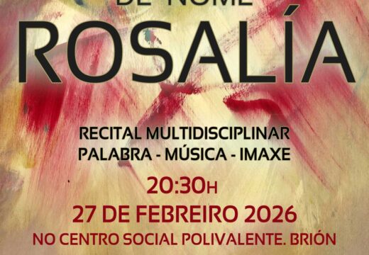 Brión acolle mañá venres o recital multidisciplinar “De nome Rosalía”