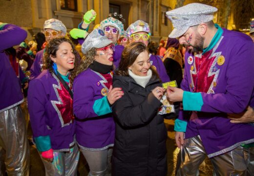 O Deus Momo preside o Antroido coruñés desde a praza das Atochas