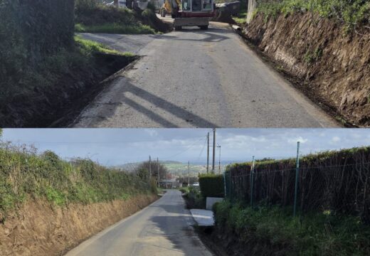 Mellora das cunetas en Tabeaio