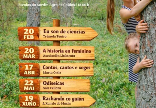 O programa “De landras a carballos” volve ás Escolas do Xardín con actividades para nenos e nenas a partir de 5 anos e as súas familias