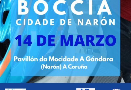 O Pavillón da Mocidade da Gándara acolle este sábado o torneo Boccia Cidade de Narón