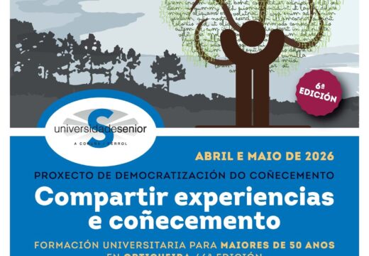 O prazo de inscrición para a sexta edición da Universidade Sénior en Ortigueira abre mañá