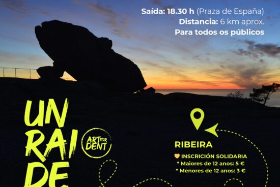 O Concello de Ribeira colabora con Art for Dent na busca dun raio de luz en formato de andaina no 21 de marzo