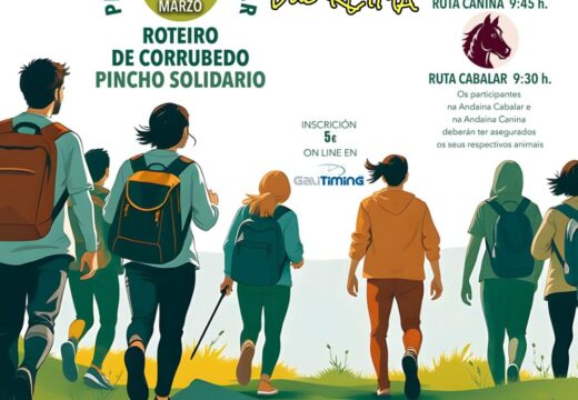 Ribeira camiñará a favor das protectoras de animais nunha andaina no 29 de marzo coa participación de cans e cabalos