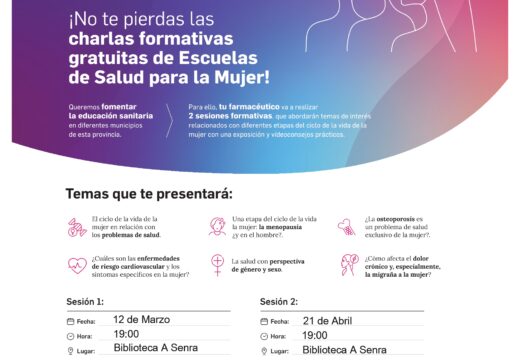 Bergondo acollerá as xornadas gratuítas ‘Escolas de Saúde para a Muller’ no marco da súa programación do 8M