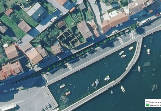 O Concello proxecta crear unha fonte na Praza da Insuela e plantar novas árbores no porto