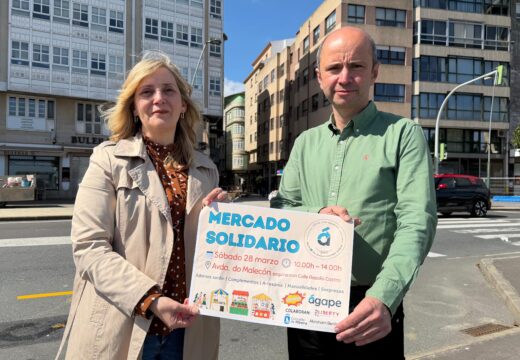 Un mercado solidario recadará fondos en Ribeira a favor de Ágape