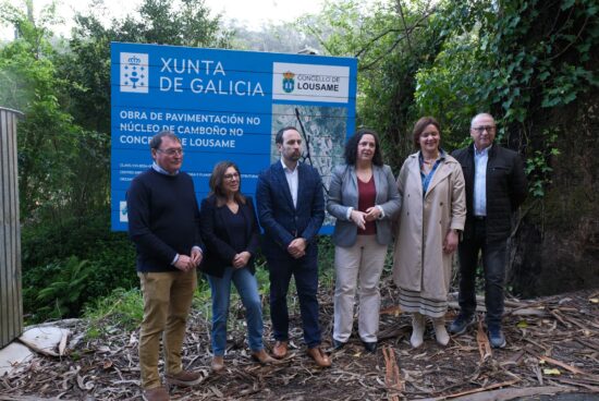 Belén do Campo supervisou a obra de mellora funcional do espazo público viario no núcleo de Camboño realizada ao abeiro do Plan Hurbe
