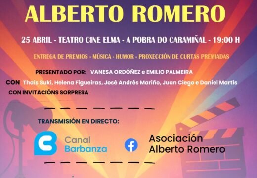 A Pobra acollerá a X Gala do Certame de Curtas Alberto Romero