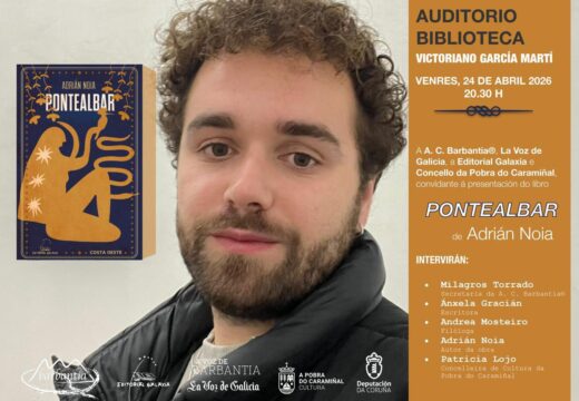 A Pobra acollerá a presentación do libro Pontealbar de Adrián Noia