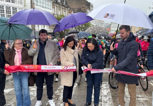 Belén do Campo participou no corte de cinta da saída da pobra “Comarca Brigantina-Camiño de Santiago”, puntuable para a Copa de España de Féminas 2026