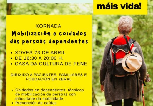 Aberto o prazo de inscrición para a xornada sobre mobilización e coidado das persoas dependentes que se celebrará o 23 de abril