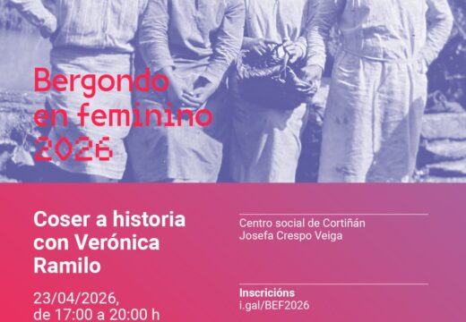 Bergondo organiza o taller de fotobordado “Coser a historia” para render homenaxe ás mulleres inspiradoras do municipio