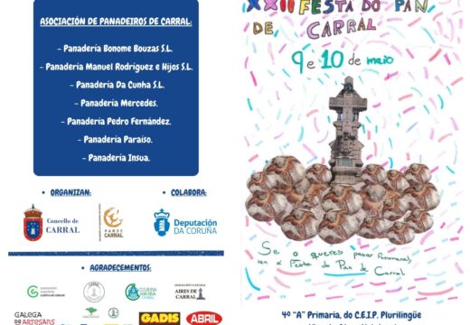 O Concello de Carral presenta a programación da XXII Festa do Pan, que se celebrará os días 9 e 10 de maio